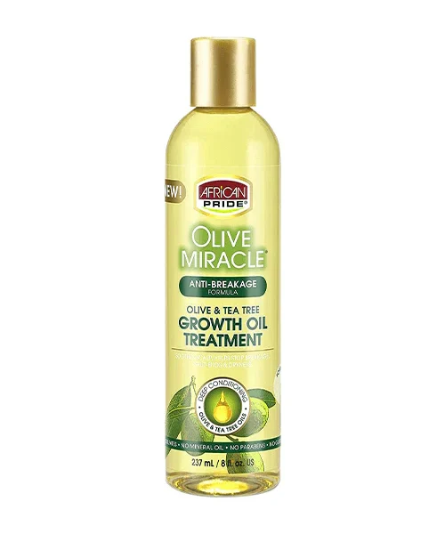 African Pride Olive Miracle Olive & Tea Tree Growth Oil Treatment 8 oz