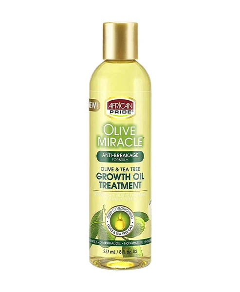 African Pride Olive Miracle Olive & Tea Tree Growth Oil Treatment 8 oz