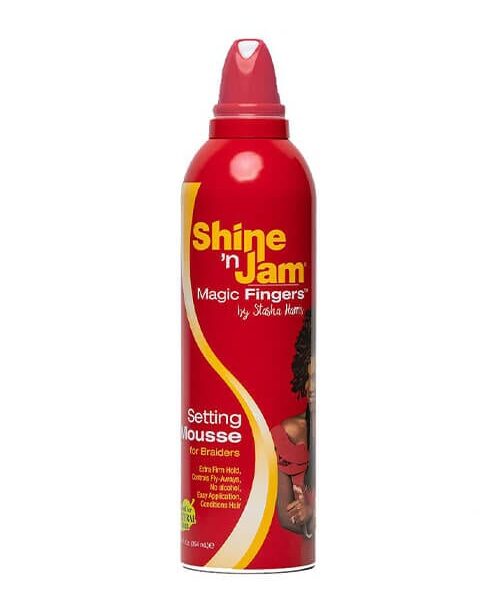 Shine 'n Jam Magic Fingers Setting Mousse For Braiders 12 oz