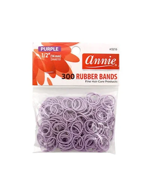 Annie #3218 Rubber Bands Purple 1/2" 300 ct