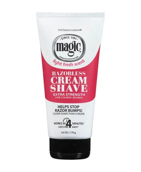 Magic Extra Strength Razorless Cream Shave 6 oz