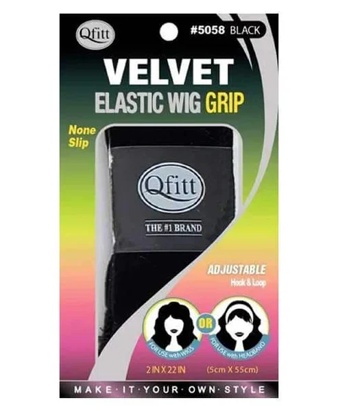 Qfitt Velvet Elastic Wig Grip #5058 Black