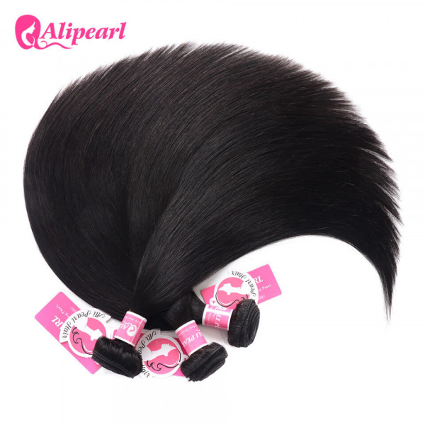 Alipearl Straight 3 Bundles Malaysian Unprocessed 100% Human Hair